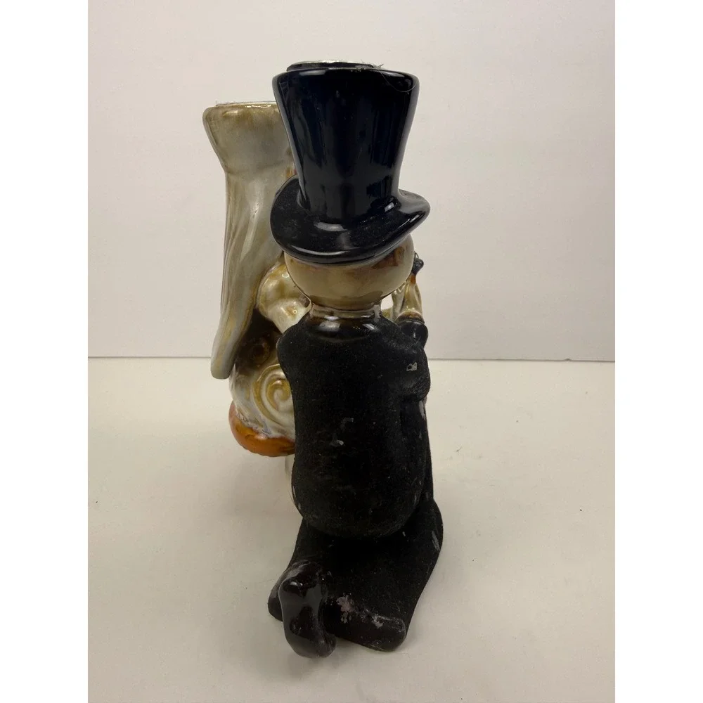 Yankee Candle Boney Bunch 2011 After Party Skeleton Couple taper candle holders